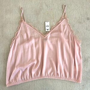 Express Lace Trim Cami Top